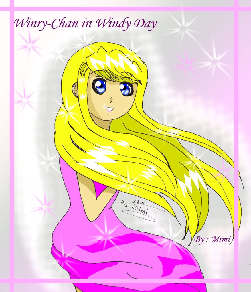 Winry in the Windy day,