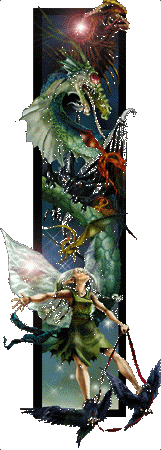 Animated Fairy with Dragons