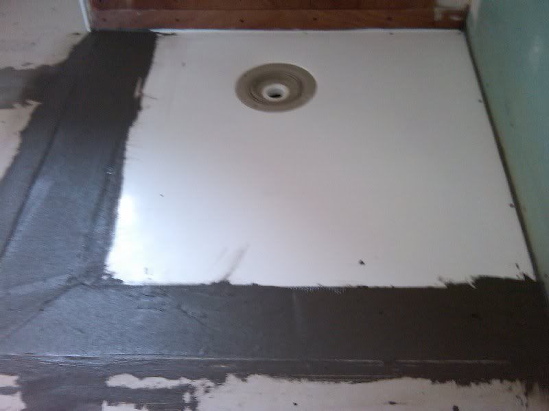 Impey shower tray fitted flush with Wayrock... > Tiling Advice Tilers