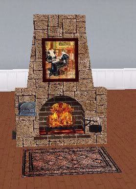 Fireplace - Sandstone