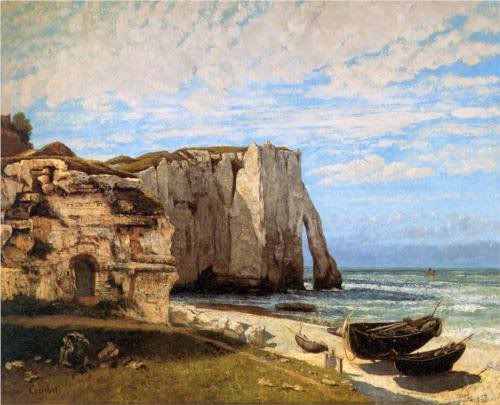 The Cliffs at Etretat_Courbet