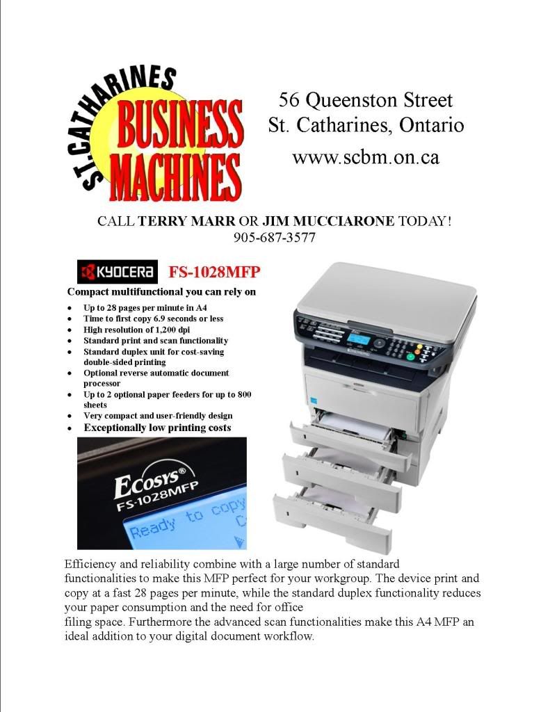 St. Catharines Business Machines - 905-687-3577 - www.scbm.on.ca