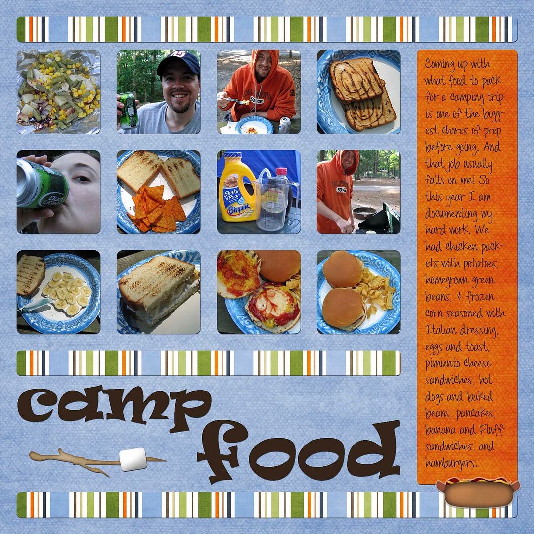 Camp Food Layout
