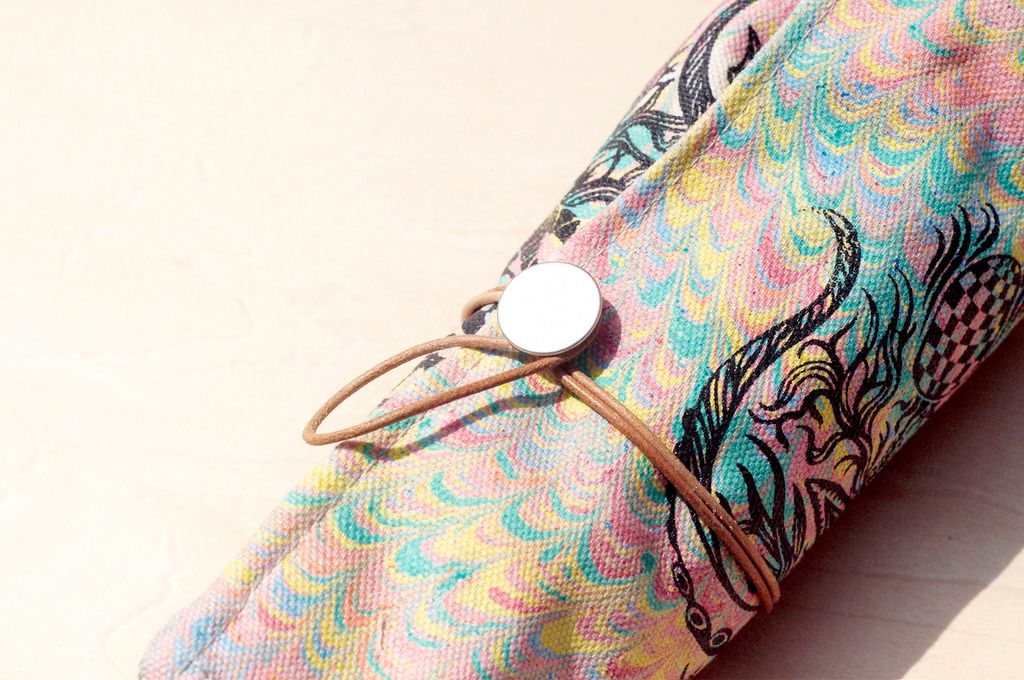 Valentine's Day Gift/Hand Scroll/Spring Roll Pencil Case-Water Color House of Pens (Thailand Crazy Tree) - Pencil Cases - Other Materials Multicolor