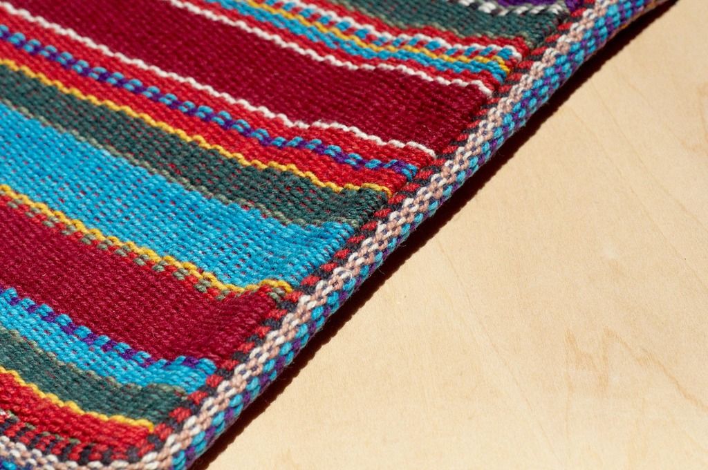 Valentine's Day gift limit a hand-woven Storage bag / national wind bag / camera bag / cosmetic bag / cell phone bag / clutch - national wind magic blue line - Clutch Bags - Cotton & Hemp Multicolor