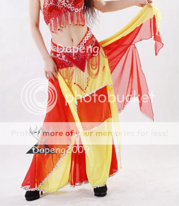 Belly Dance Double color Trousers Skirt Pants  