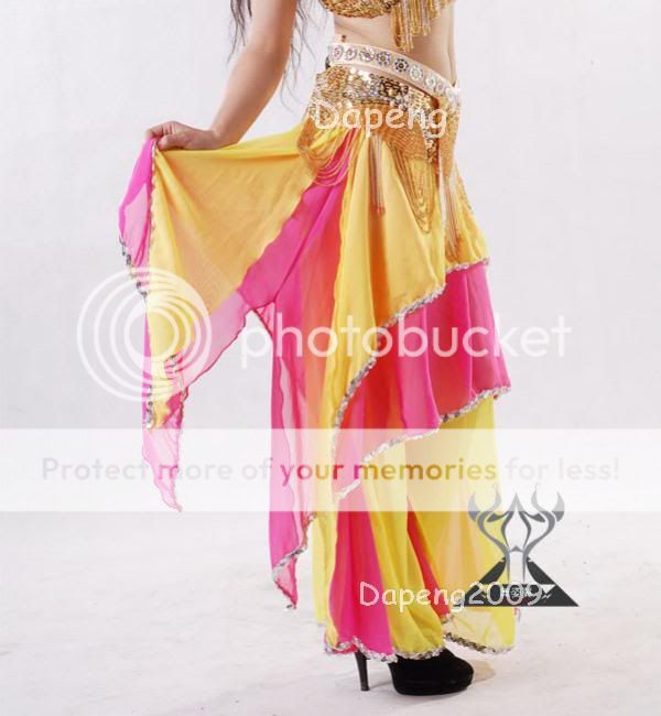 Belly Dance Double color Trousers Skirt Pants  