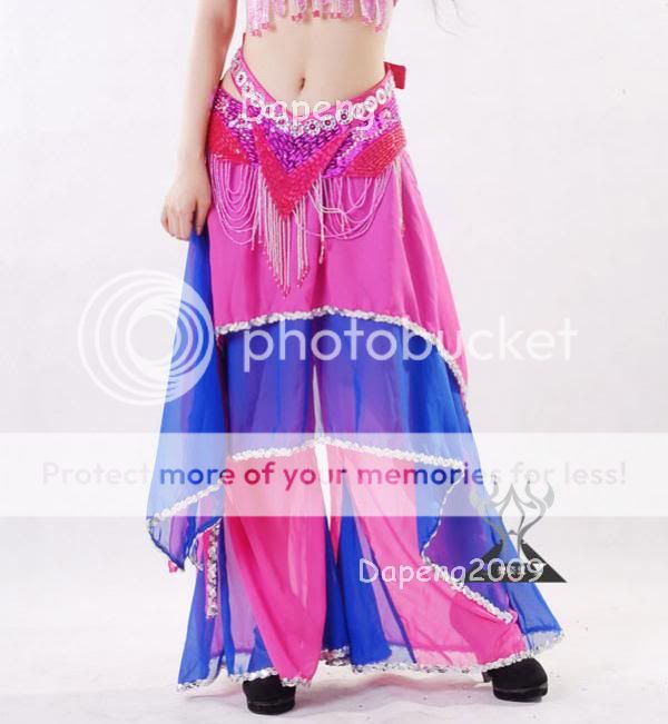 Belly Dance Double color Trousers Skirt Pants  