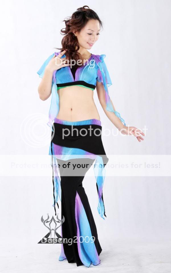 Yoga Belly Dance Shade Costume of Top & Pants Dp1381  