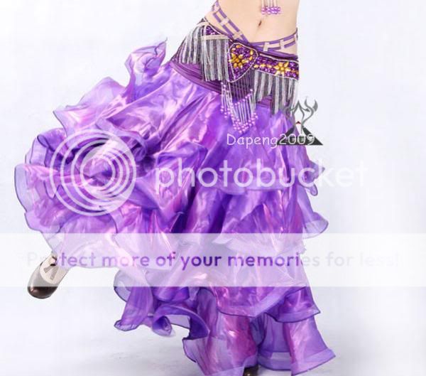 Sexy Belly Dance Dancing Costume Cake Tower Skirt  