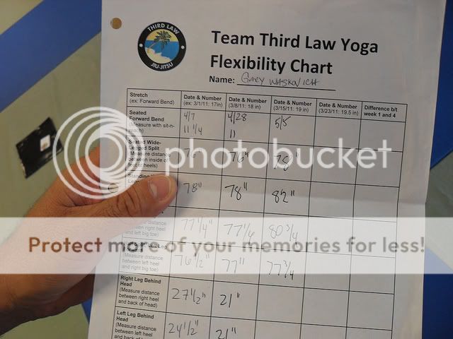 Yoga Students at Third Law BJJ & MMA in Naples, Florida Measure their Flexibility to see Concrete Improvement